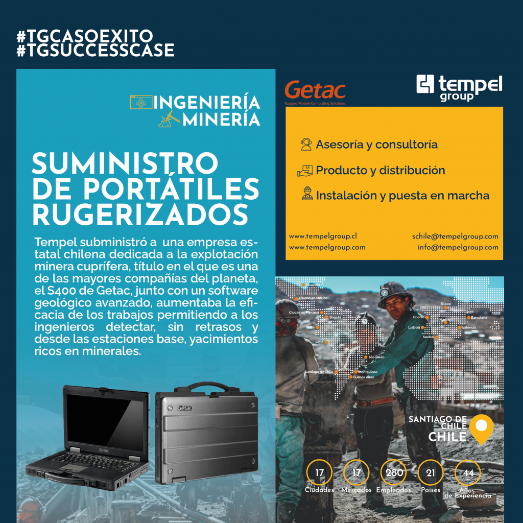 Portátil S400 Getac - Minera Cuprífera